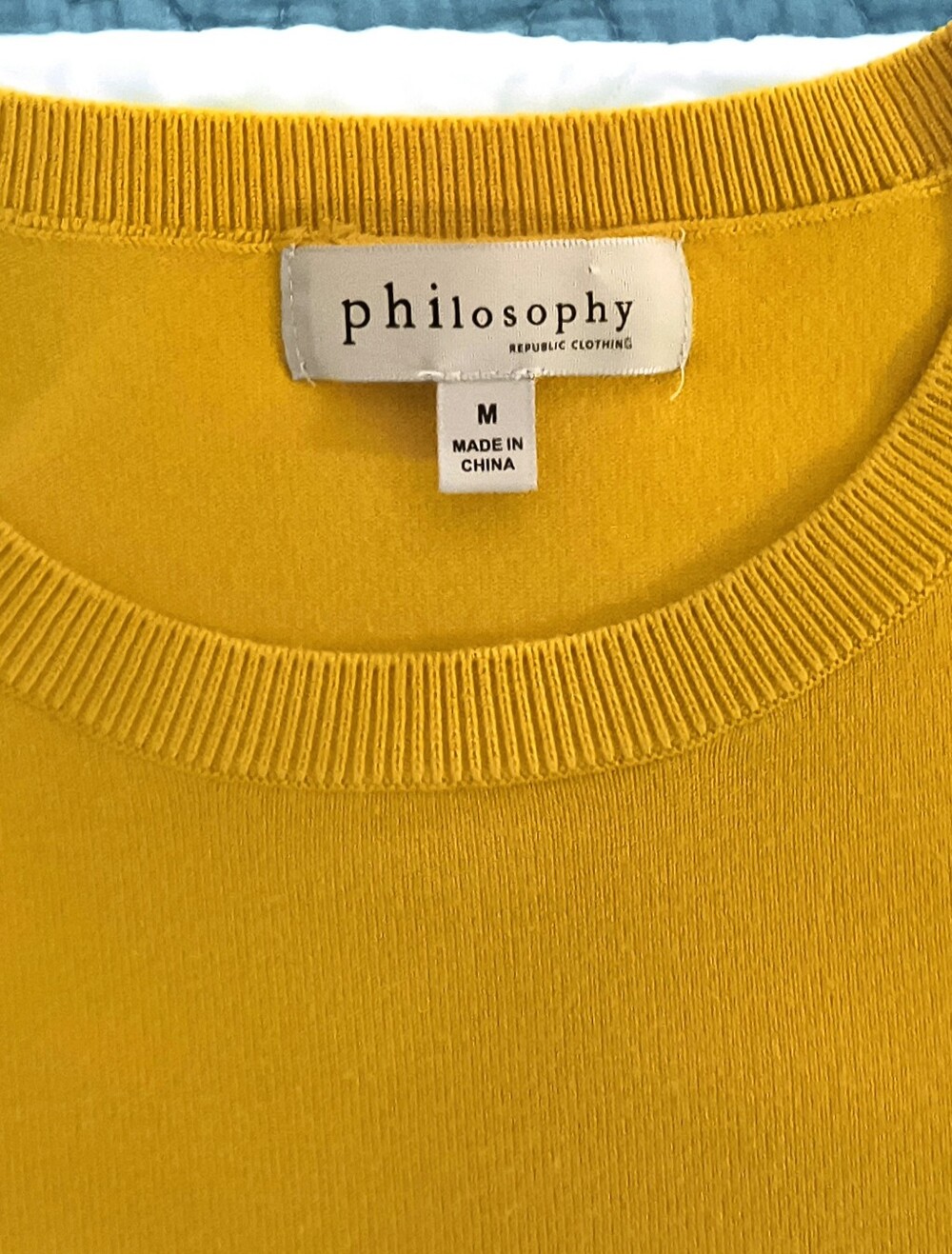 Philosophy Republic Clothing Dark Yellow Crewneck Sweater